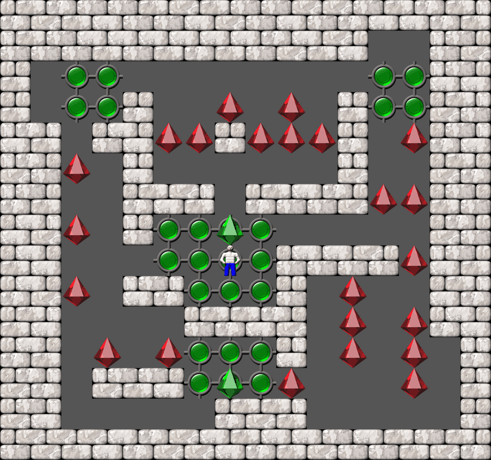 Sokoban Bugs550 collection level 240